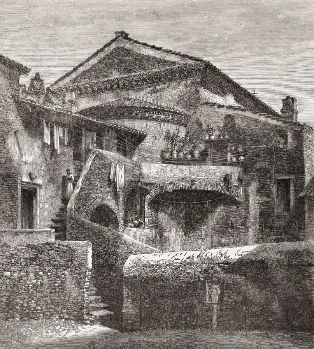 Framed Print : Behind San Crispino, Rome, Italy Framed Print : Behind San Crispino, Rome, Italy