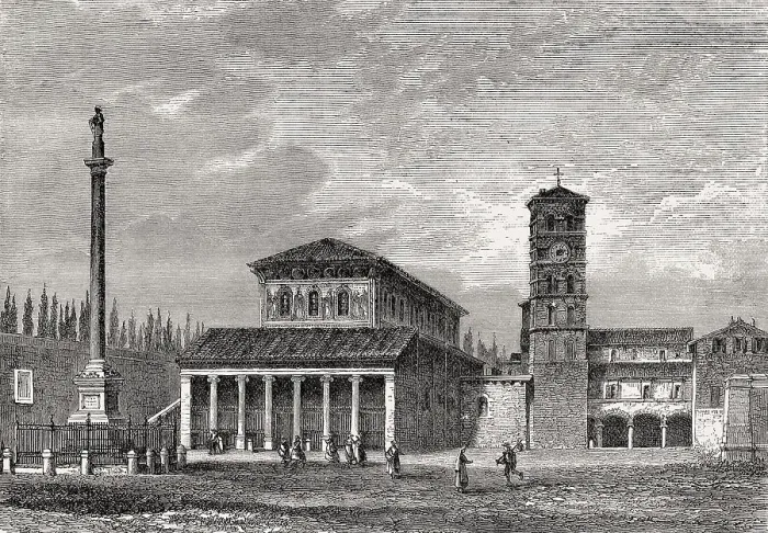 Framed Print : San Lorenzo fuori le mura, Rome