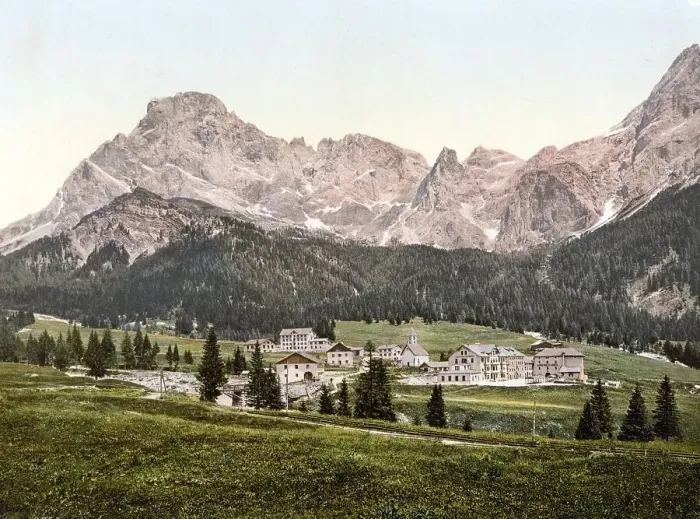Framed Print : San Martino do Castrozza, San Martino am Sismunthbach