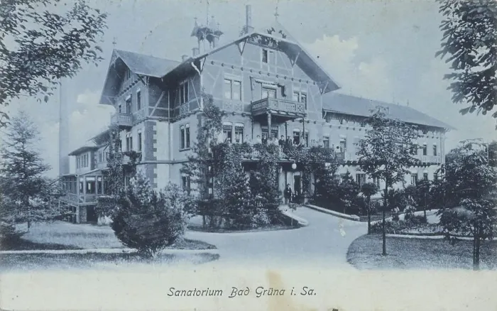 Framed Print : Sanatorium Bad Gruena in Saxony Framed Print : Sanatorium Bad Gruena in Saxony
