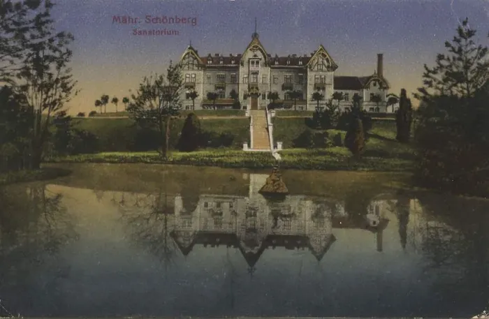 Framed Print : Sanatorium in Schoenberg in Moravia