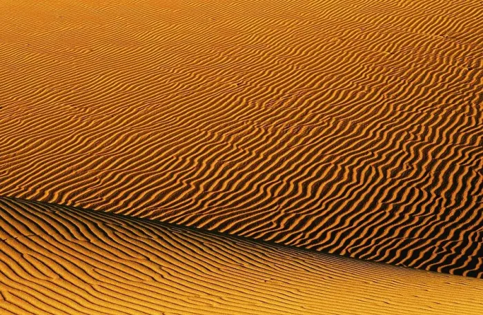 Framed Print : Sand-structures in Erg Murzuk desert Sahara