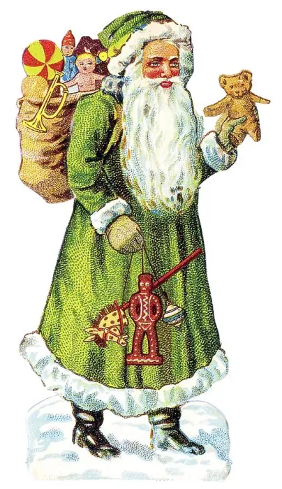 Framed Print : Santa Claus, historical illustration