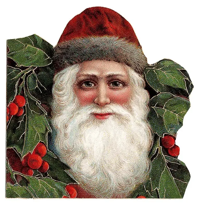 Framed Print : Santa Claus, historical illustration