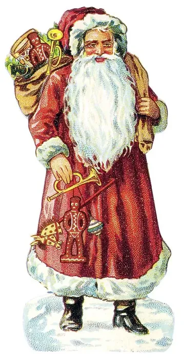 Framed Print : Santa Claus, historical illustration Framed Print : Santa Claus, historical illustration