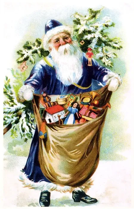 Framed Print : Santa Claus, historical illustration Framed Print : Santa Claus, historical illustration