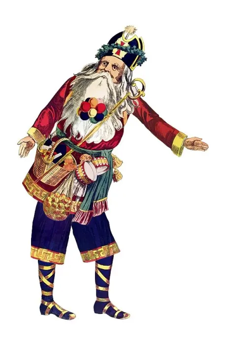Framed Print : Santa Claus, historical illustration