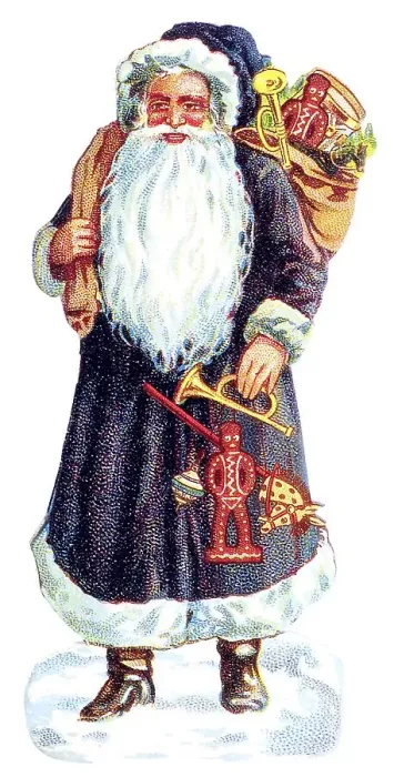 Framed Print : Santa Claus, historical illustration Framed Print : Santa Claus, historical illustration
