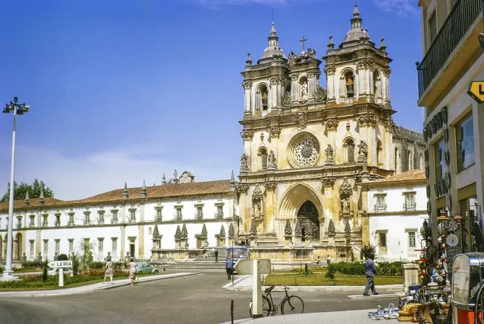 Framed Print : Santa Maria de Alcobaca catholic monastery and church, Alcobaca, Oeste, Portugal, Europe 1965, Europe
