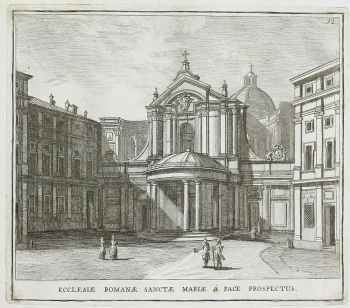 Framed Print : Santa Maria della Pace is a church in Rome