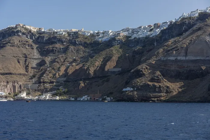 Framed Print : Santorini, view of the caldera