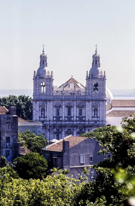 Framed Print : Sao Vicente de Fora Monastery with Towers Lisbon