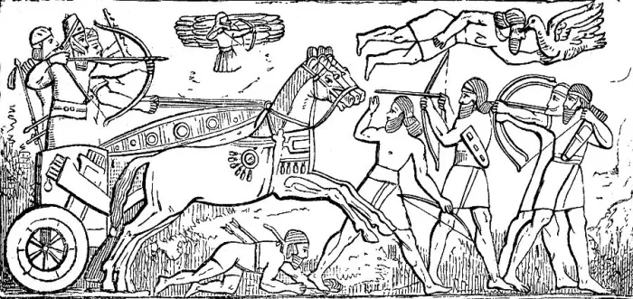 Framed Print : Sardanapal, the last king of the Assyrian Empire in a chariot Framed Print : Sardanapal, the last king of the Assyrian Empire in a chariot