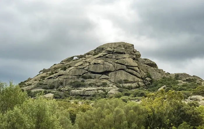 Framed Print : Sardinia, rugged granite mountains of Gallura