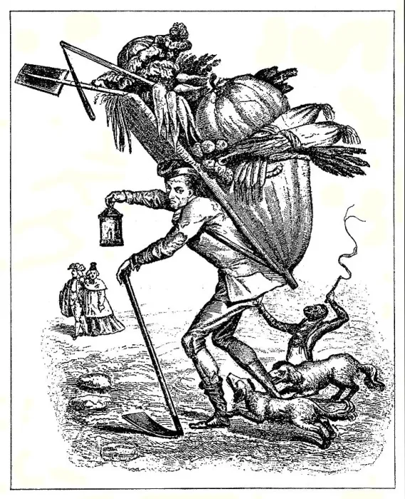 Framed Print : Satire on the situation of the peasants under the Ancien Regime of the Bourbons in France