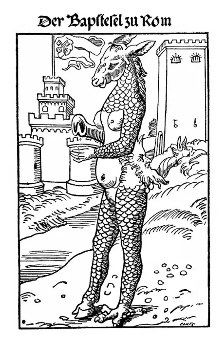 Framed Print : Satirical pamphlet from the 16th Century