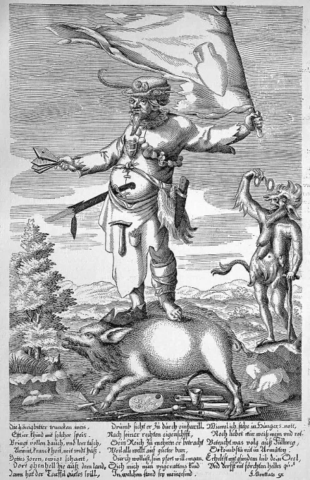 Framed Print : The Sauteufel devil, German satirical pamphlet