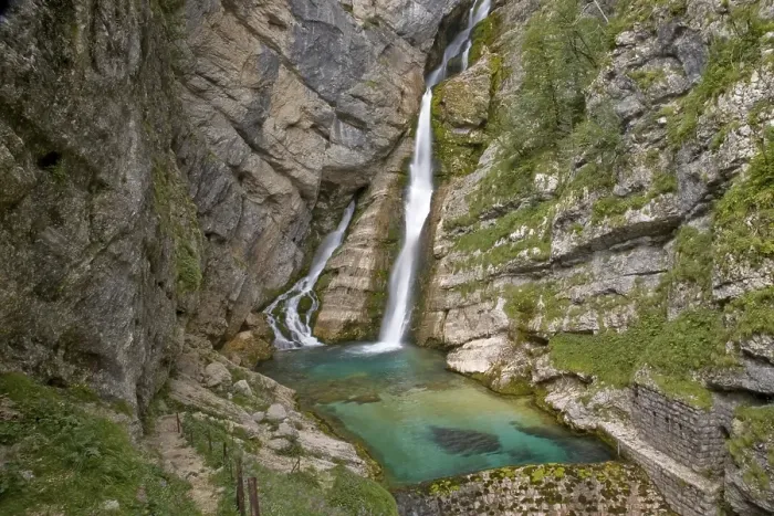 Framed Print : Savica waterfall, Julian Alps, Triglav National Park