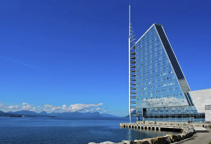 Framed Print : Scandic Seilet Hotel, Molde, Norway, Europe