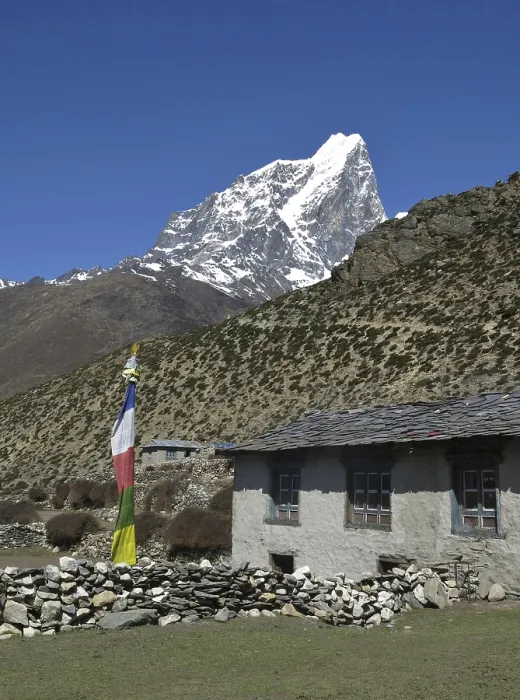 Framed Print : Scene in Dingboche
