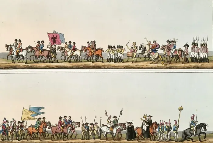 Framed Print : Scene from everyday life in England around 1810