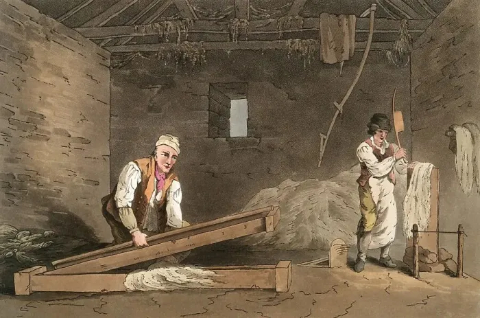 Framed Print : Scene from everyday life in England around 1810