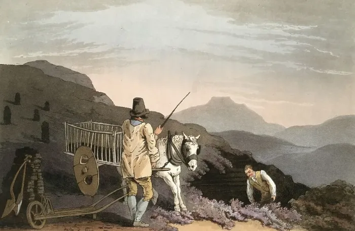 Framed Print : Scene from everyday life in England around 1810