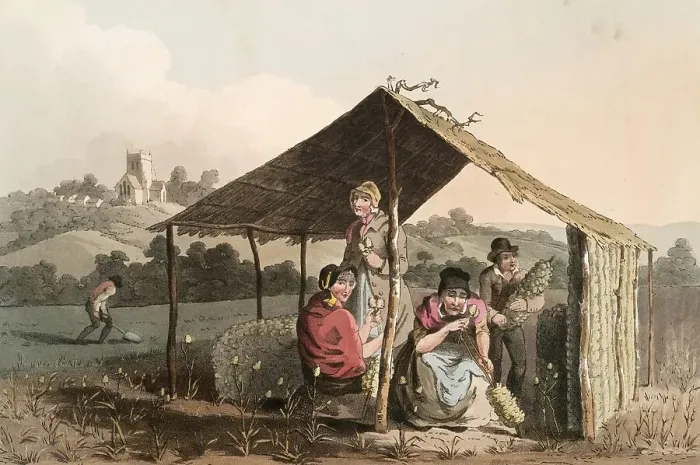 Framed Print : Scene from everyday life in England around 1810 Framed Print : Scene from everyday life in England around 1810