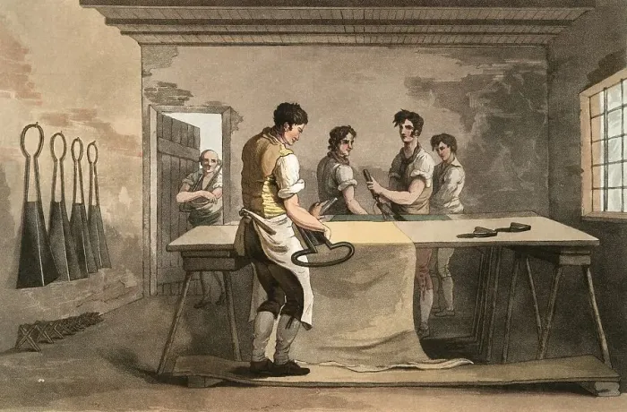 Framed Print : Scene from everyday life in England around 1810 Framed Print : Scene from everyday life in England around 1810