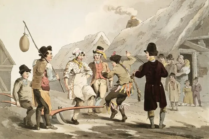 Framed Print : Scene from everyday life in England around 1810 Framed Print : Scene from everyday life in England around 1810