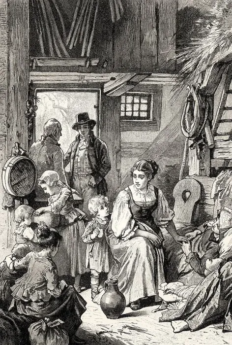 Framed Print : Scene from HERMANN AND DOROTHEA