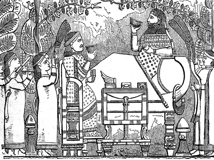 Framed Print : Scene from the palace of Sanherib in Kujundschik Framed Print : Scene from the palace of Sanherib in Kujundschik