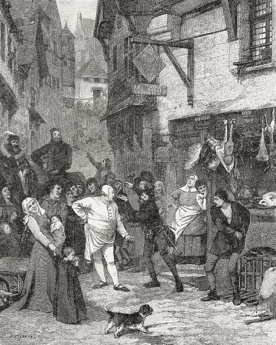 Framed Print : Scene at rue aux Ours, Paris, France