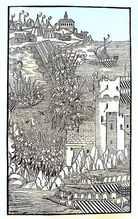 Framed Print : Scene from the Siege of Rhodes Framed Print : Scene from the Siege of Rhodes
