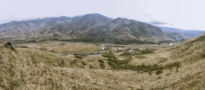 Framed Print : Scenic panorama of cloudy valley in Arunachal Pradesh