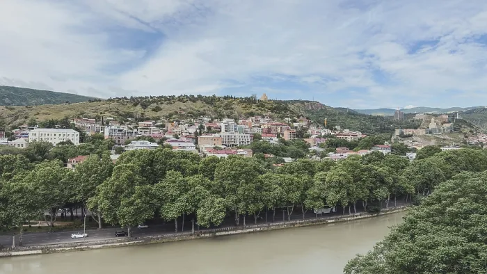 Framed Print : Scenic panoramic view of Tbilisi Framed Print : Scenic panoramic view of Tbilisi