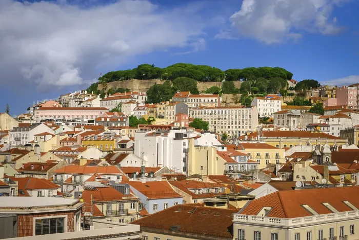 Framed Print : Scenic view of Lisbon, Portugal Framed Print : Scenic view of Lisbon, Portugal