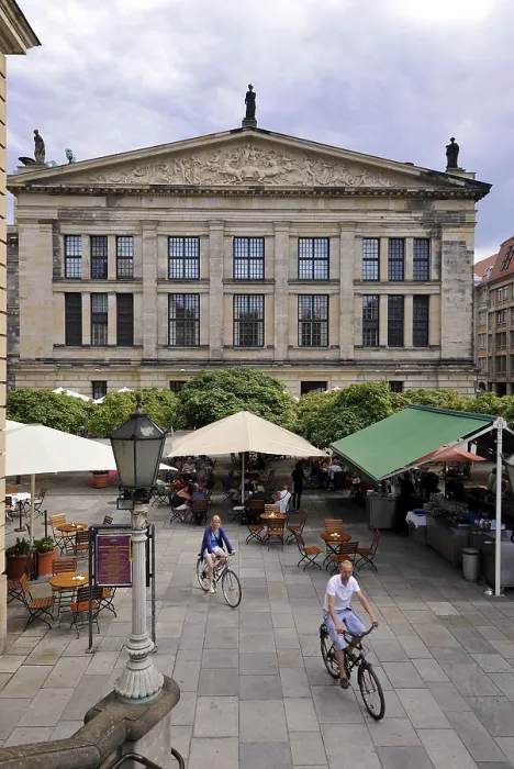 Framed Print : Schinkelbau Concert Hall, cafe
