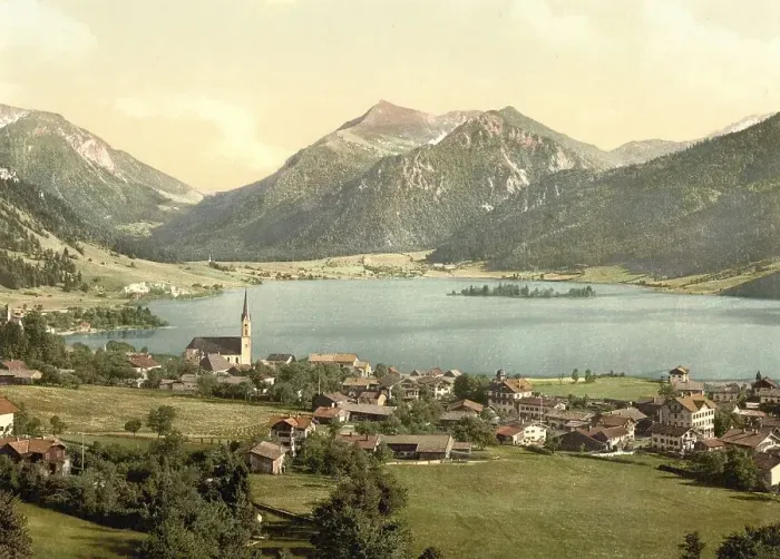 Framed Print : The Schliersee in Bavaria, Germany