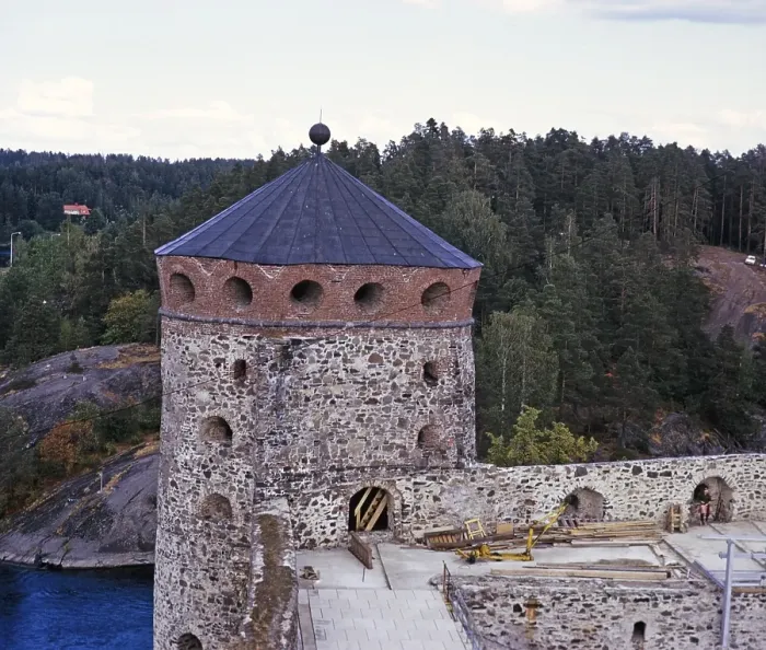 Framed Print : Schloss Olavinlinna, Savonlinna, Ostfinnland, Skandinavien 1973