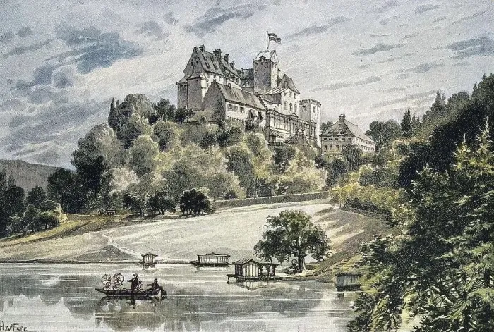 Framed Print : Schloss Seefeld, is a castle in Seefeld