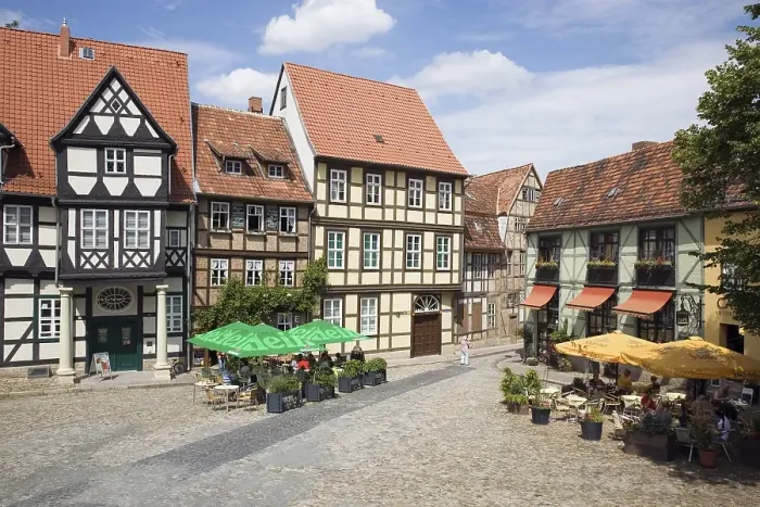 Framed Print : Schlossberg, Quedlinburg, Saxony-Anhalt