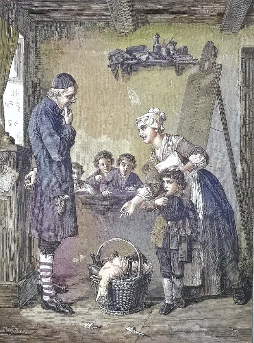 Framed Print : At school, in the classroom, with teachers and students Framed Print : At school, in the classroom, with teachers and students