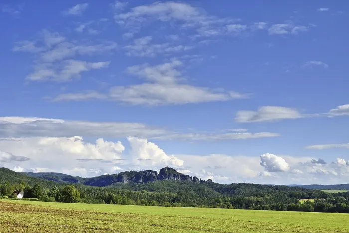 Framed Print : The Schrammsteine in Saxon Switzerland Framed Print : The Schrammsteine in Saxon Switzerland