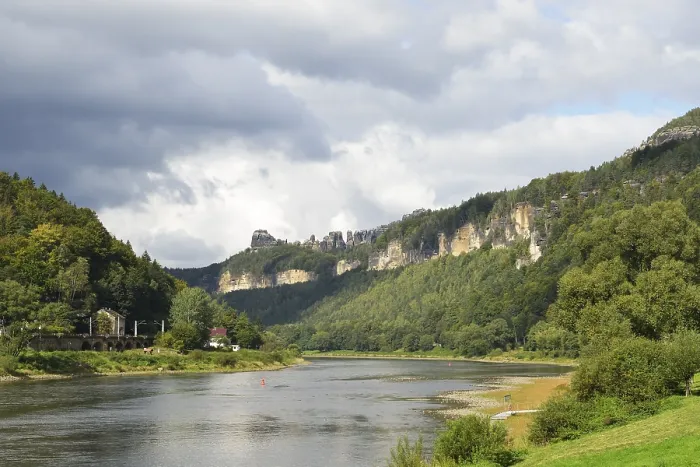 Framed Print : The Schrammsteine in Saxon Switzerland Framed Print : The Schrammsteine in Saxon Switzerland