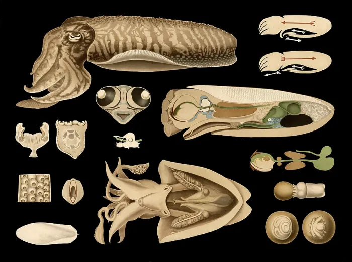 Framed Print : Scientific illustration with details Framed Print : Scientific illustration with details