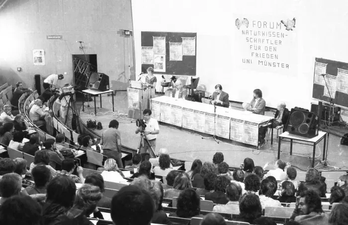 Framed Print : Scientists and educators deliberated on their positions on the Natodoppel decision at separate meetings in 1982 Framed Print : Scientists and educators deliberated on their positions on the Natodoppel decision at separate meetings in 1982