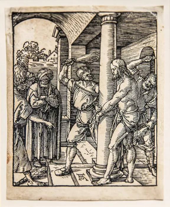Framed Print : Scourging of Christ, 1509, The Little Passion