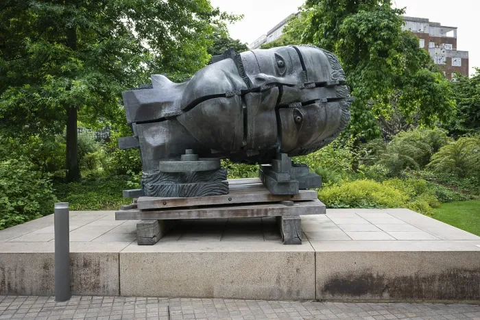 Framed Print : Sculpture The head of Invention by Eduardo Paolozzi