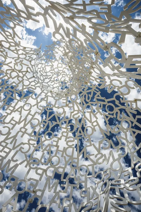 Framed Print : Sculpture made of letters, Le Nomade Framed Print : Sculpture made of letters, Le Nomade